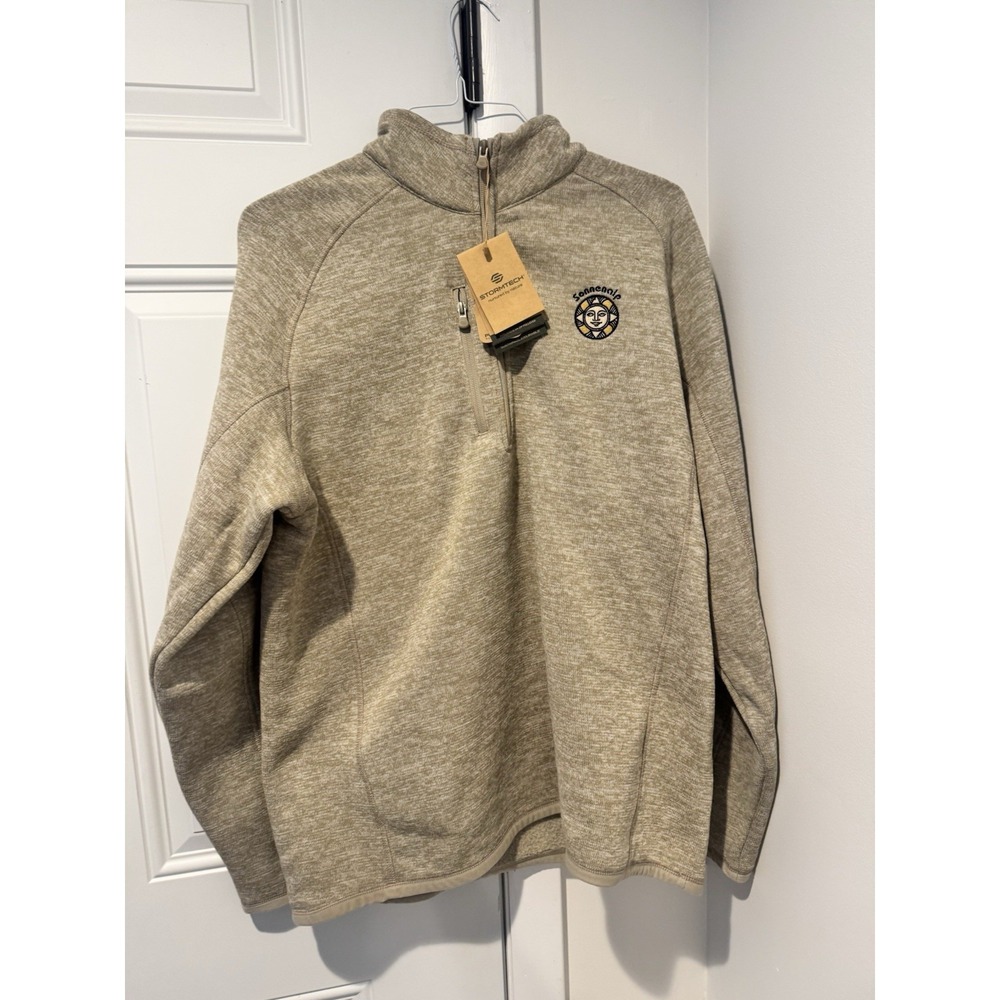 Stormtech Men's 1/4‎ Zip Oatmeal Sweatshirt Sonnenalp Vail Colorado XL NWT